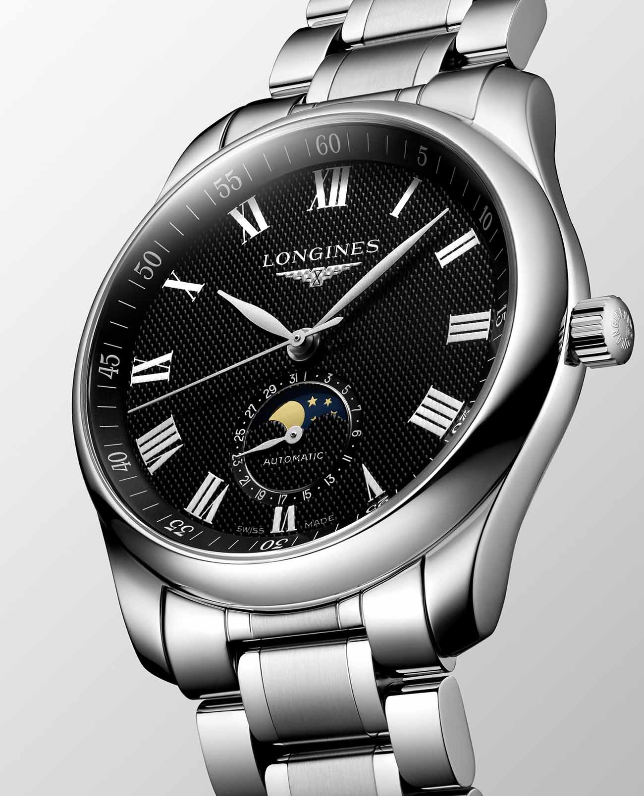 Оригинальные часы Longines Longines Master Collection L2.909.4.51.6 механические калибр механизма l899 общий вид